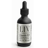LIV Vitamin B3 Liquid – Niacinamide 80mg/mL Supplement for Cellular Energy & Skin Support – Non-Flush Drops – 60 mL