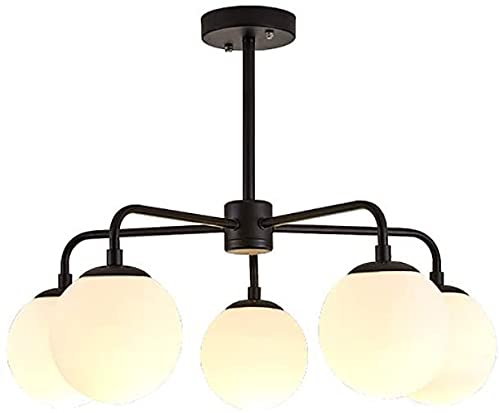 Lustre Spoutnik à 5 lumières pour éviter l'éblouissement dans le salon