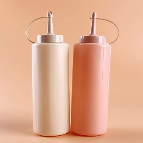 SEVIA Sauce Condiment Dispenser, Ketchup Mustard Sauce Squeeze Bottles for Kitchen (2Pcs)