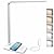 MCHATTE LED Desk Lamp with USB Charging Port, Dimmable Eye-Caring Table Lamps with Wireless Charger, 5 Brightness Levels & 5 Lighting Modes, Touch Control, Auto Timer