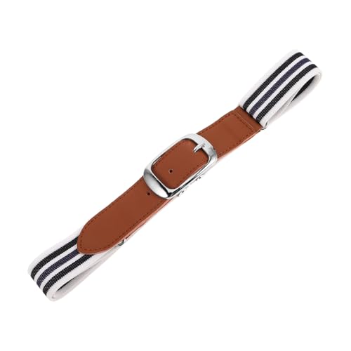 CLISPEED Elastic Sports Belt for Teens Adjustable Outdoor Hiking Belt Durable for Boys Versatile Casual Wear Comfortable PU Leather Waistband