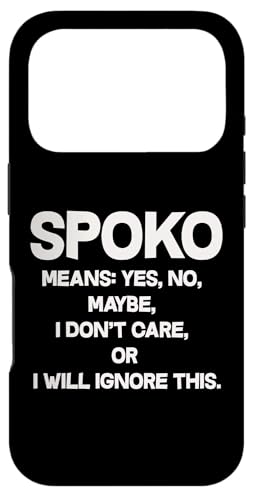 Spoko Means Yes No Maybe Funny Polish�t���[�Y �X�}�z�P�[�X iPhone 17 Pro �p