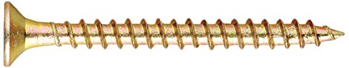 Index Fixing Systems TP-to – Pack of 100 Coach Screws with 90º Countersunk Head, 40º Fillet Lubricated (Dichromate-Coated, 5 x 40 mm)