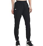 under armour women's ua vanish woven pants 1357447 (large, black/white-001)