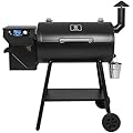 Z GRILLS ZPG-550B2 Wood Pellet Grill & Smoker with PID 2.1 Controller, 553 sq in Cooking Area, Meat Probe, Hopper Cleanout, 8 in 1 BBQ Grill Outdoor Auto Temperature Control, Black