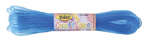 CraftLace Hank Fluorescent Light Blue - 10 yds - Pack of 24