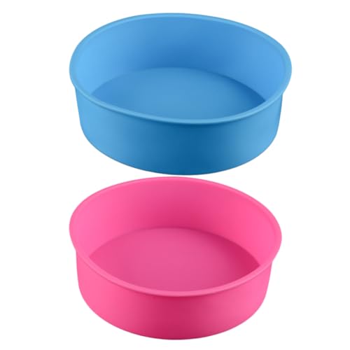 LOEFLIFA 丸型シリコンケーキ型 耐熱ベーキングトレイ 食品グレード素材使用 環境に優しい長持ち型 家用お菓子作り道具 ラン ランダムカラー