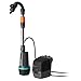 Gardena Akku-Regenfasspumpe 2600 Comfort 18V P4A solo Pumpen: Bewässerungsplaner, Timer-Funktion, Passt sich Deinem Tank an, Stufenlose Druckeinstellung, Konstanter Druck (14604-55)