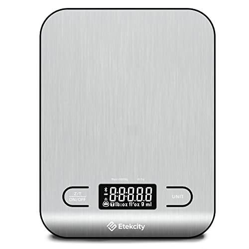 Etekcity Food Nutrition Kitchen Scale, Digital Grams and Ounces for Weight Loss, Baking, Cooking, Keto and Meal Prep, Large, 304 Stainless Steel