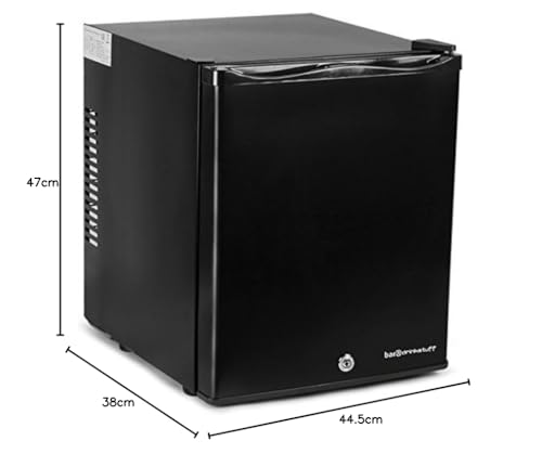 ChillQuiet Silent Mini Bar Fridge Black - Quiet Running Mini Bar, Hotel Mini Bar… (Capacity 30ltr)