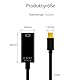 Leloco 4K Mini DisplayPort auf HDMI Adapter,Mini DP auf HDMI Adapter Konverter Konverter Für Thunderbolt 2, MacBook Pro, MacBook Air, iMac, Surface Pro Mehr Schwarz