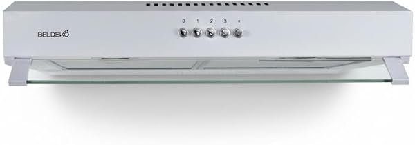 Hotte casquette Rivage 60 cm en blanche - Performance A+ design extra-plat Beldeko - 2