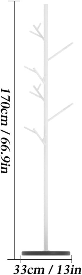 Coat Rack Freestanding Freestanding Coat Rack Single Pole Tree Coat Rack Marble Base Bedroom Corridor Corner Coat Hanger Hanging Bag Rack Clothes Racks for Hanging Clothes