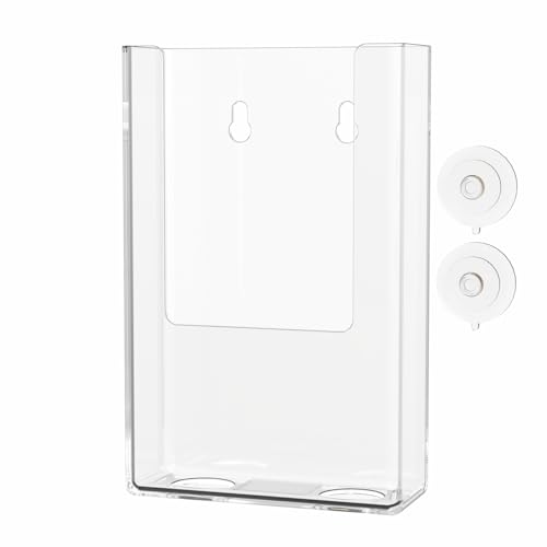 Marketing Holders Suction Cup Breast Milkbags Organizer Suction Cup Window or Glass Wall Mount 4 Inch Wide Plastic Storage Space Saving Clear Acrylic Rack