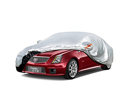 Image of GUNHYI Car Cover Custom Fit Cadillac CTS (2003-2019) Waterproof for Automobiles, Oxford Sun Rain Dust Snow Protection (Ships from US Warehouse, Delivery 3-8 Days)