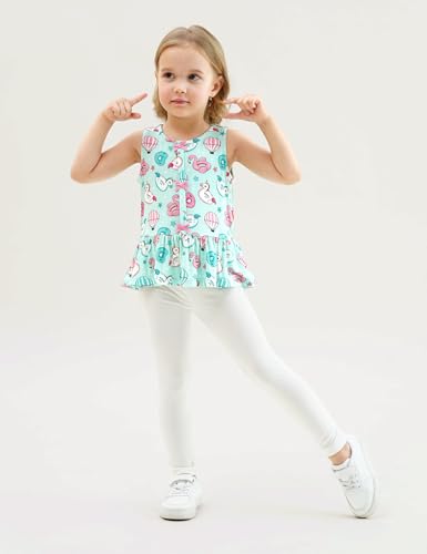 Image of Bamboo Viscose Shirts for Girls Casual Sleeveless 2-Pack Toddler Girls Tops