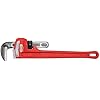 RIDGID 31025 Model 18 Heavy-Duty Straight Pipe Wrench, 18-inch Plumbing Wrench