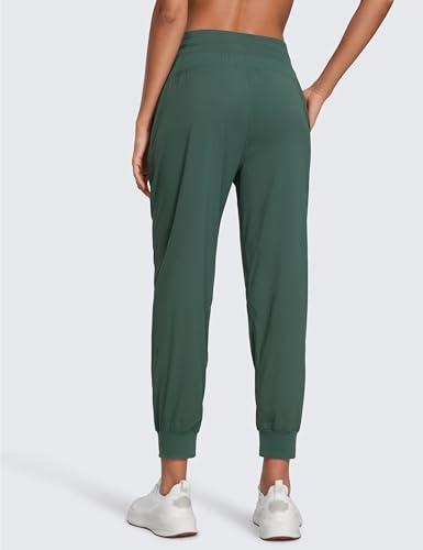 Image of CRZ YOGA Ease Line Joggers 26 inch /28.5 inch /30.5 inch | Casual, Lightweight, Ruched Design, Pockets, for Women