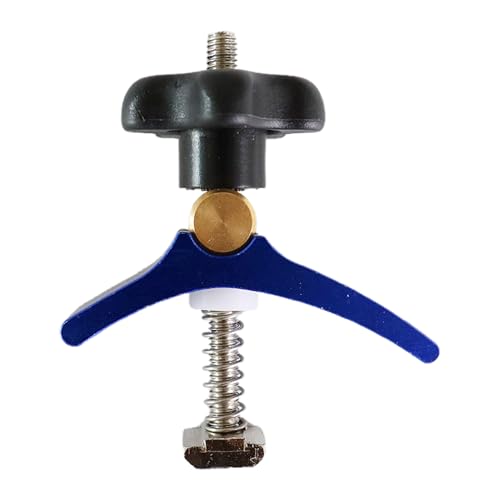 Abrazadera de pista en T para herramientas de carpintería con sujeción ajustable de metal 2