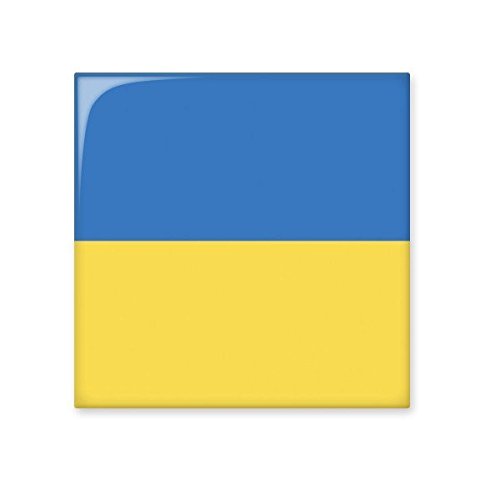 Carreau de céramique motif drapeau Ukraine taille M pour décoration
