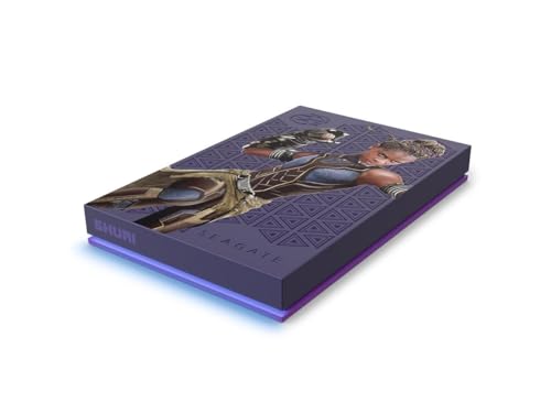 Image of Seagate Shuri SE FireCuda External HDD - USB 3.2, Customizable RGB LED Cyan, Works with PC, Mac, PlayStation, and Xbox, with 3-yr Data Recovery Services (STLX2000402)