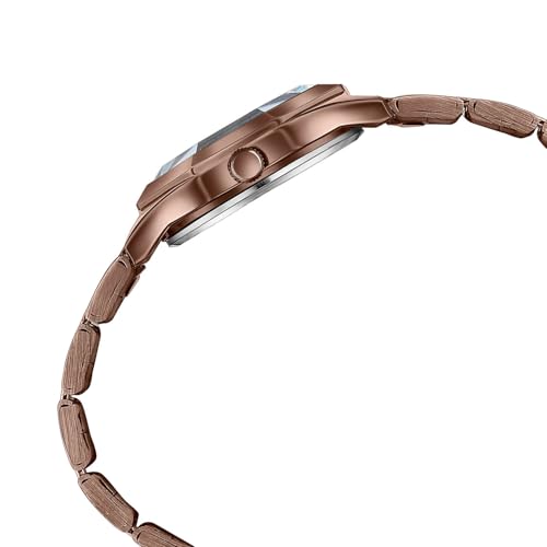 Image of Sonata Poze 8 Quartz Analog with Brown Dial IP Brown Stainless Steel Strap Watch for Women - SP80169QM01W