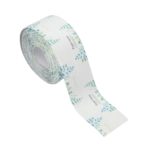 Image of PATIKIL Caulk Tape Waterproof Self Adhesive, PVC Toilet Caulking Sealant Strip Bathtub Caulk Sealing Strip Tape for Bathroom Kitchen Countertop, Palm Leaves (1.5 Inch x 16.4 Ft)