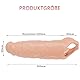 BDSMAGE Penishülle für Penisverlängerung 5cm,28cm Penis Sleeve XXL größe Penismanschetten Penis Hülle Penisvergrößerung für Big Penis Sex Spielzeug ab 18 für Paare Männer extrem (heller Hautton)