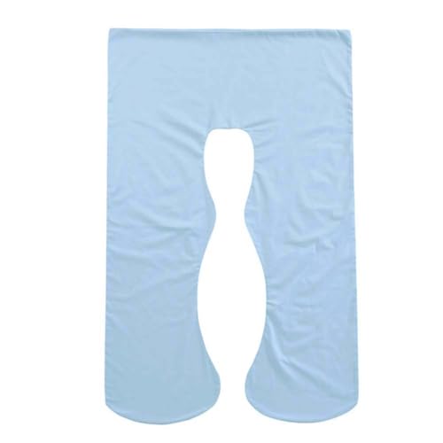 SHOWERORO Pregnancy Supporter Pillow Case u Shape and Breathable Machine Washable Sky Blue