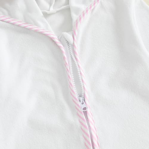 Image of Girls Boys Terry Cloth Swim Cover Up Zip Up Hooded Bathing Suit Coverup Wraps Kids Pool Beach Robe Cover-Up Kimono