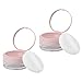 HEALLILY 2 Sztuk Wielokrotnego Użytku Sypki Proszek Pudełko Lustro Pojemnik Proszek Mini Gęstsze Małe Siatka Makijaż Etui Z Poduszeczka Do Pudru/Gąbka Beauty Blender Dostaw