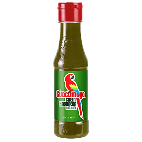 La Guacamaya Green Habanera Hot Sauce (5.07 fl.oz.) - Habanero Pepper Mexican Hot Sauce - Salsa Hot - Spicy Sauce Mexican Food - Picante Sauce