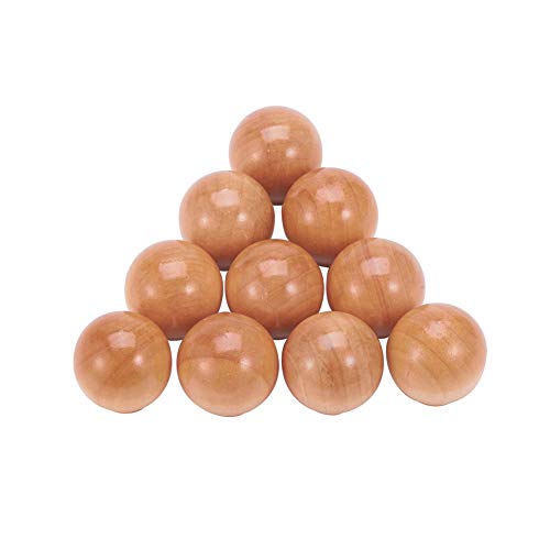 MroMax 引き出しハンドル 木製 木製引き出しノブ 取っ手 つまみ 引くノブ ハンドル 10個入り ネジ付き 30*30mm キャビネット 引き出し グリップ 家具 食器棚 木製ラウンド ドア ウッドカラー