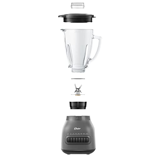 Oster Easy-to-Clean Blender with 6-Cup Boroclass Glass Jar Diamond Grey by Oster - Image 7