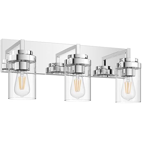 Espird Chrome Bathroom Vanity Light Cover