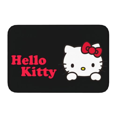 玄関マット ハローキティ 可愛い 屋外 室内 滑り止め 泥落とし 洗える ふわふわ おしゃれ 吸水 耐摩耗 防臭 40×60cm