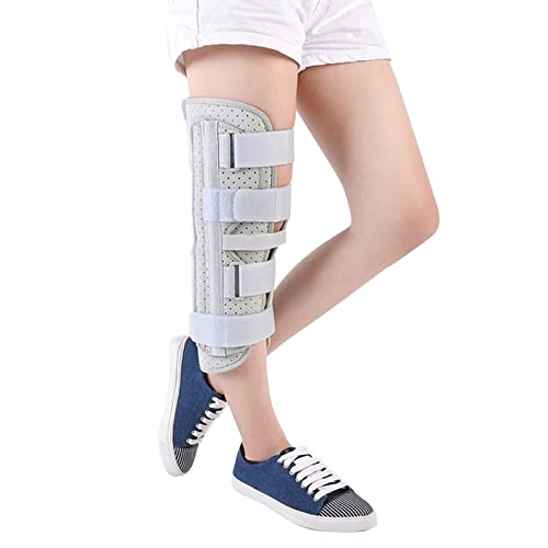Attelle de jambe complète rigide pour immobilisation et alignement post-opératoire