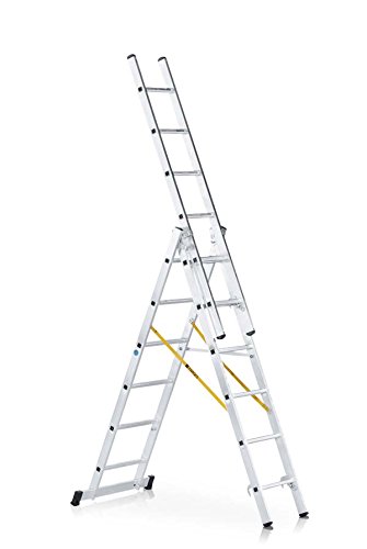 Preisvergleich Produktbild ZARGES Mehrzweckleiter 3 x 11 Sprossen Z300