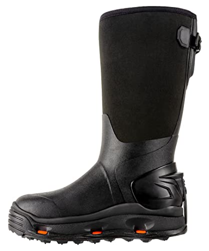 Image of Korkers Men's Neo Storm Rubber Boots - Inuslated and Waterproof Multi-Season Mud Boots - Includes Interchangeable All Terrain Sole