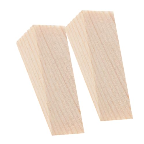 ledmomo 2個 三角形木製ドアストッパー 滑り止め耐久ウェッジ 家用床保護 持続使用可能 設計 指はさみ防止 多用途壁保護ドアウェッジ