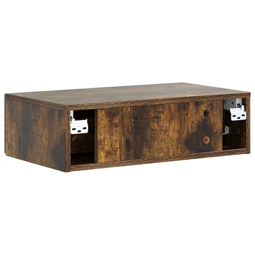 Table d'appoint murale chêne fumé pour optimiser les petits espaces - 7
