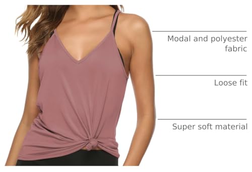 Image of LEXISLOVE Womens Workout Shirts Sexy Open Back Activewear Workout Clothes Sports Yoga Tank Tops