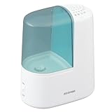アイリスオーヤマ 加湿器 スチーム式(加熱式) 加湿量 120ml タンク容量 1.3L ~3畳 11時間連続加湿 アロマ対応 小型 卓上 デスク用 SHM-120R1-G グリーン