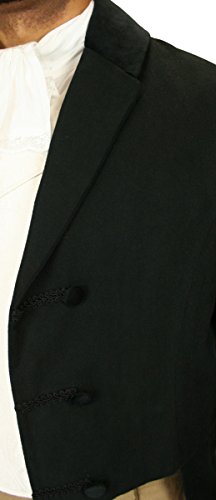 Historical Emporium Men's Velvet Trimmed Sovereign Regency Tailcoat2