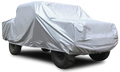 Image of SEAZEN Car Cover 6 Layers, Waterproof Truck Car Cover, Snowproof /UV Protection /Windproof, Universal Car Covers Breathable Fabric with Cotton (240 inch to 250 inch)