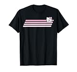 Hello Kitty Nerd Glasses Retro Stripe Tee Shirt T-Shirt