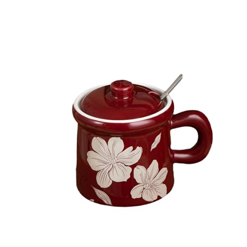 Set de 2 Mugs de Cerámica con Tapa y Cuchara 12 oz miniatura 7