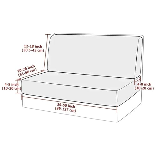 Housse coussin de chaise camping-car lot de 2 protection dînette extensible