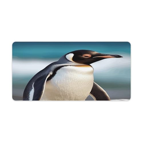 Alfombrilla Grande para Mouse de Escritorio con Diseño Pinguino