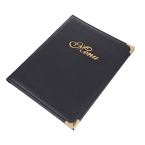 HEALLILY Leather Cover Menu Folder Restaurant Menu Covers Menu Book Holder Display Holder Artistic Design